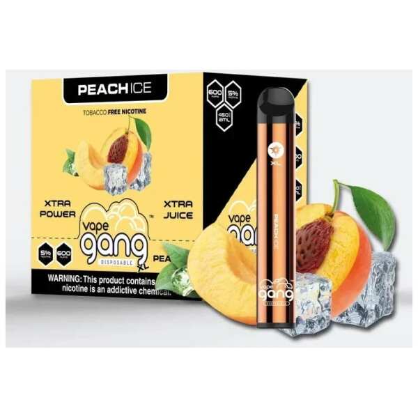 A Peach Ice Gang XL by Vape4Less.