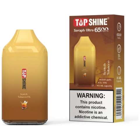 A Tobacco Topshine Ultra 6500 by Vape4Less.