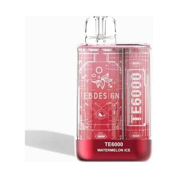 A 3ml watermelon ice EBdesign TE 6000 by Vape4Less.