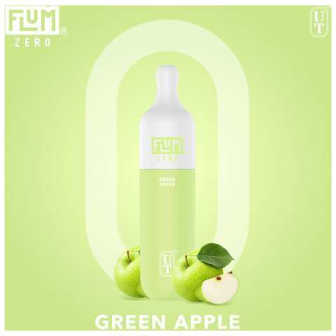 A Green Apple Flum Float ZERO green apple flavor e-liquid by Vape4Less.