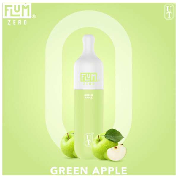 A Green Apple Flum Float ZERO green apple flavor e-liquid by Vape4Less.