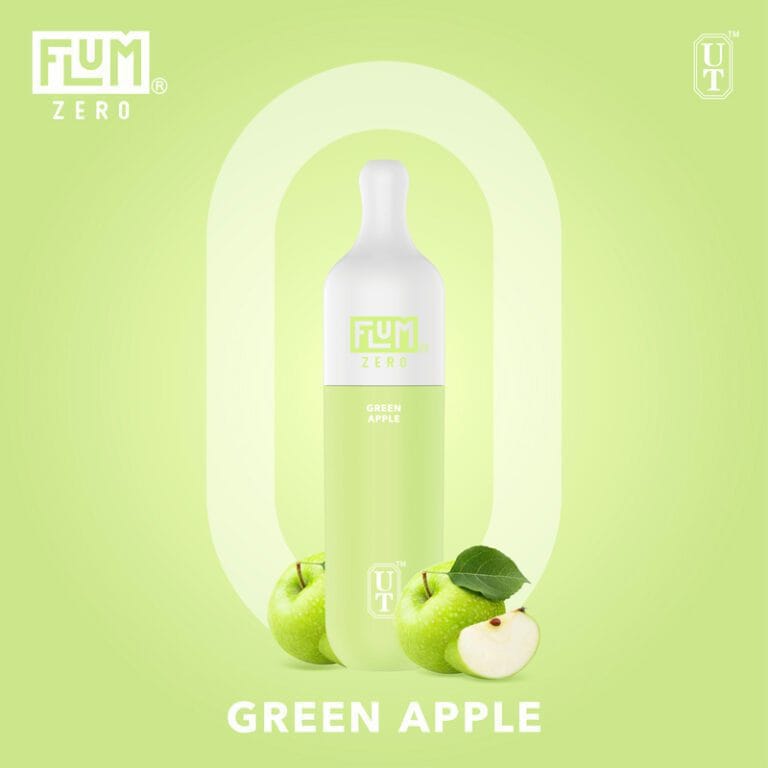 A Green Apple Flum Float ZERO green apple flavor e-liquid by Vape4Less.