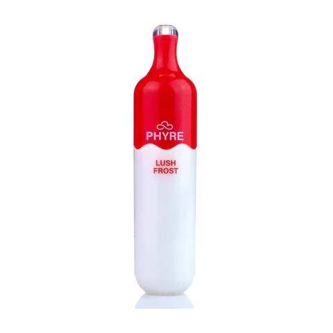 A 8ml Lush Frost Phyre 3000 e-liquid vape by Vape4Less.