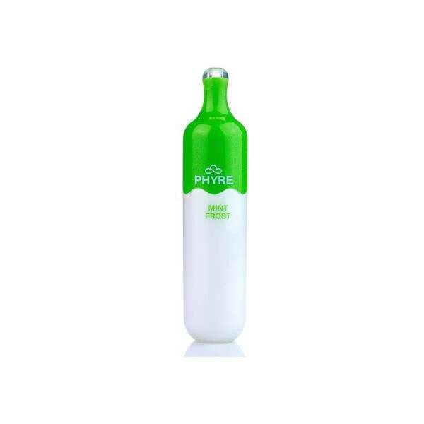 A 8ml Mint Frost Phyre 3000 e-liquid vape by Vape4Less.