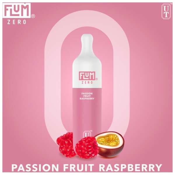 A Passion Fruit Raspberry Flum Float ZERO passion fruit raspberry flavor e-liquid by Vape4Less.
