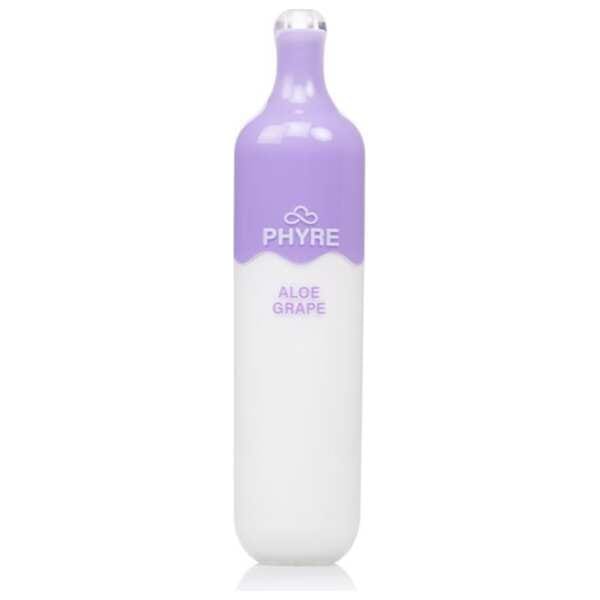 A 8ml Aloe Grape Phyre 3000 e-liquid vape by Vape4Less.