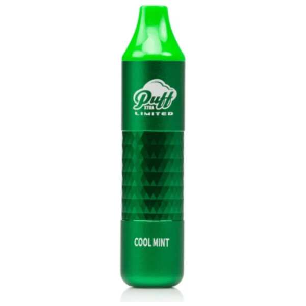 A 8ml Cool Mint Puff Xtra Limited e-liquid vape by Vape4Less.