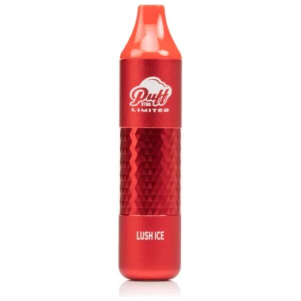 A 8ml Lush Ice Puff Xtra Limited e-liquid vape by Vape4Less.