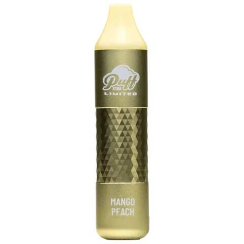 A 8ml Mango Peach Puff Xtra Limited e-liquid vape by Vape4Less.