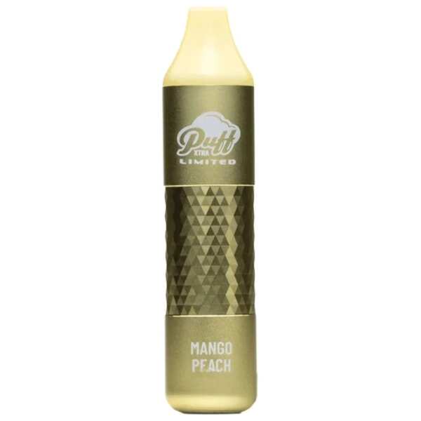 A 8ml Mango Peach Puff Xtra Limited e-liquid vape by Vape4Less.