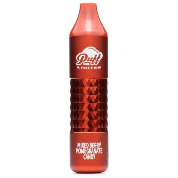 A 8ml Mixed Berry Pomegranate Candy Puff Xtra Limited e-liquid vape by Vape4Less.