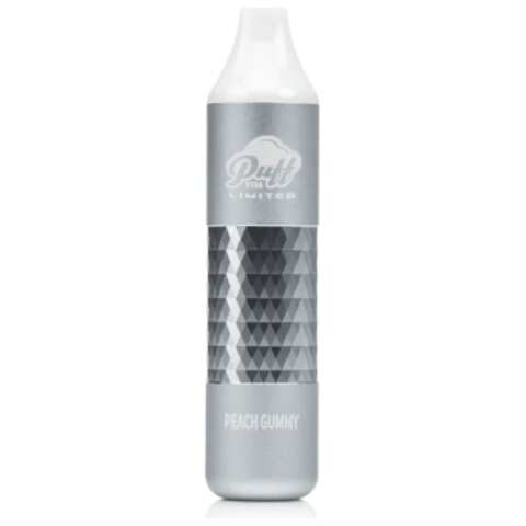 A 8ml Peach Gummy Puff Xtra Limited e-liquid vape by Vape4Less.