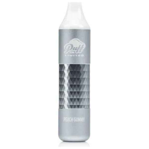 A 8ml Peach Gummy Puff Xtra Limited e-liquid vape by Vape4Less.