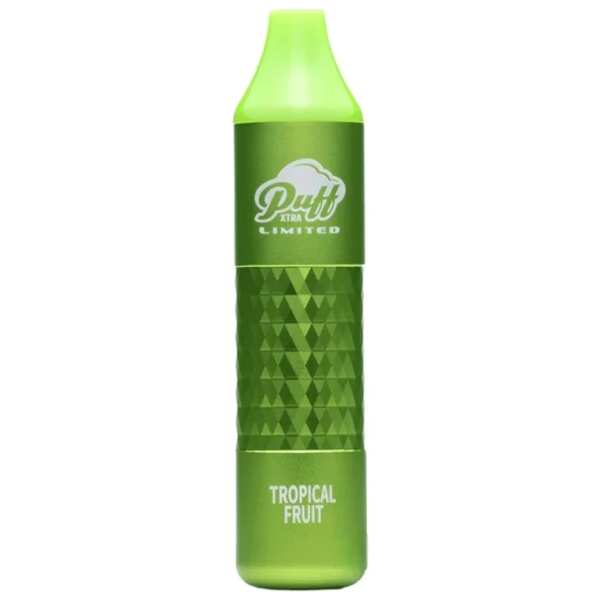 A 8ml Tropical Fruit Puff Xtra Limited e-liquid vape by Vape4Less.