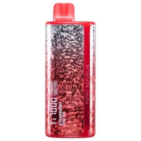 A Strawberry Duo Ice Funky Republic Ti7000 e-liquid vape by Vape4Less.