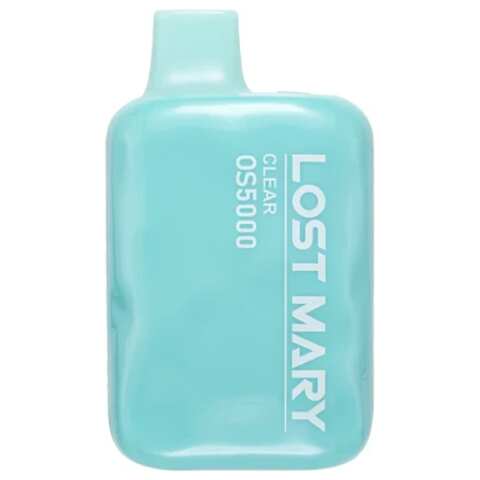 A Clear Lost Mary OS5000 e-liquid vape by Vape4Less.