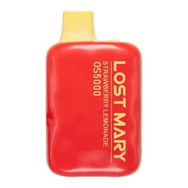 A Strawberry Lemonade Lost Mary OS5000 e-liquid vape by Vape4Less.