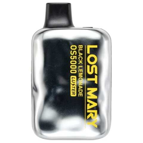 A Black Lemonade Lost Mary LUSTER OS5000 e-liquid vape by Vape4Less.