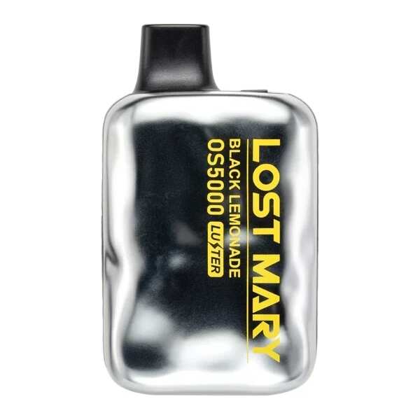 A Black Lemonade Lost Mary LUSTER OS5000 e-liquid vape by Vape4Less.