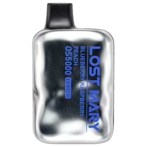 A Blueberry Raspberry Peach Lost Mary LUSTER OS5000 e-liquid vape by Vape4Less.