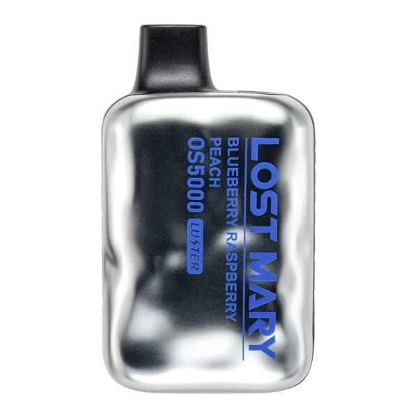 A Blueberry Raspberry Peach Lost Mary LUSTER OS5000 e-liquid vape by Vape4Less.