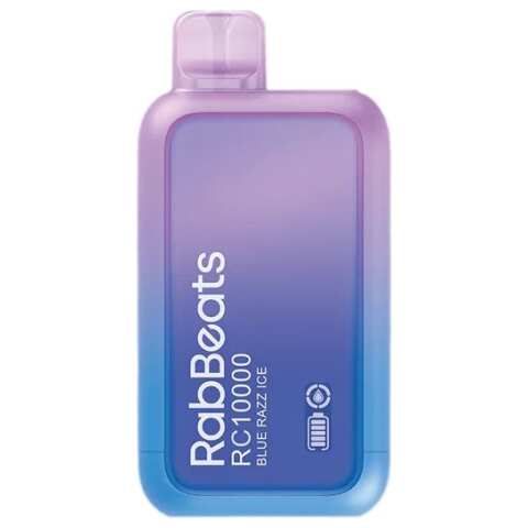 A 18ml Blue Razz Ice RabBeats RC10000 e-liquid vape by Vape4Less.