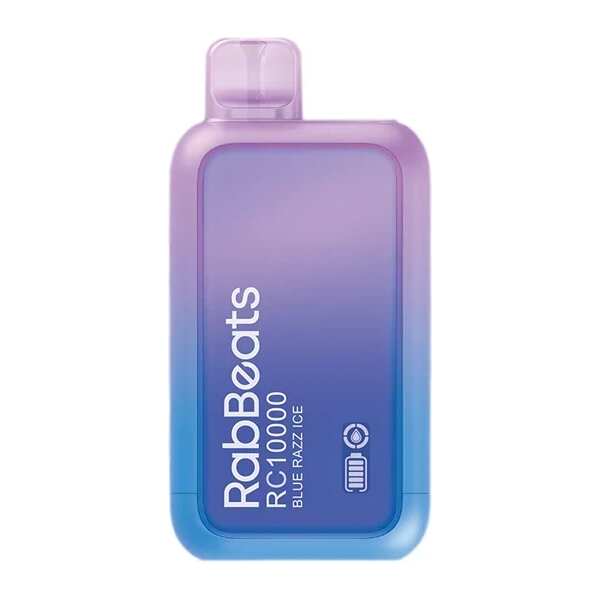 A 18ml Blue Razz Ice RabBeats RC10000 e-liquid vape by Vape4Less.