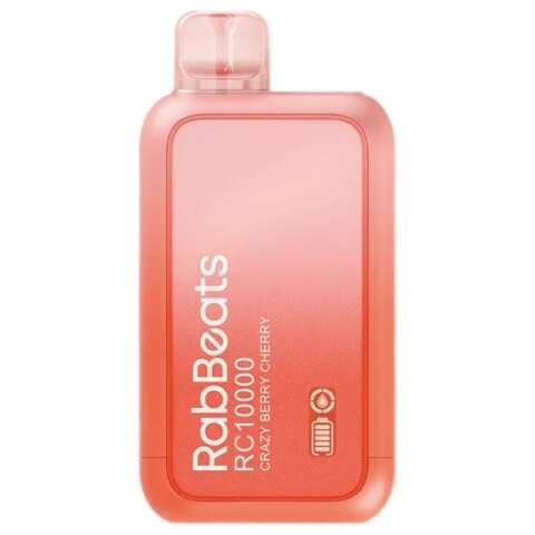 A 18ml Crazy Berry Cherry RabBeats RC10000 e-liquid vape by Vape4Less.