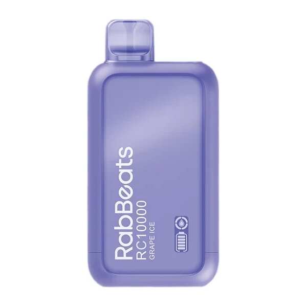 A 18ml Grape Ice RabBeats RC10000 e-liquid vape by Vape4Less.