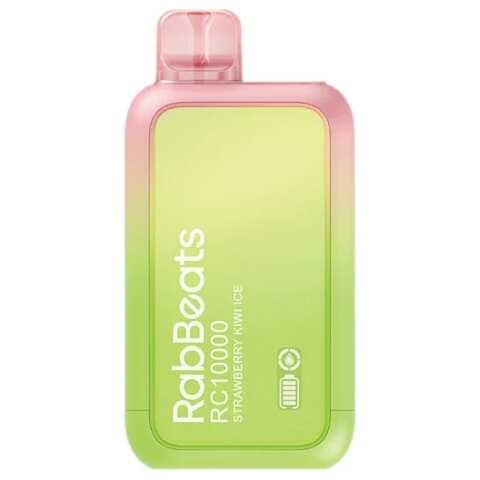 A 18ml Strawberry Kiwi Ice RabBeats RC10000 e-liquid vape by Vape4Less.