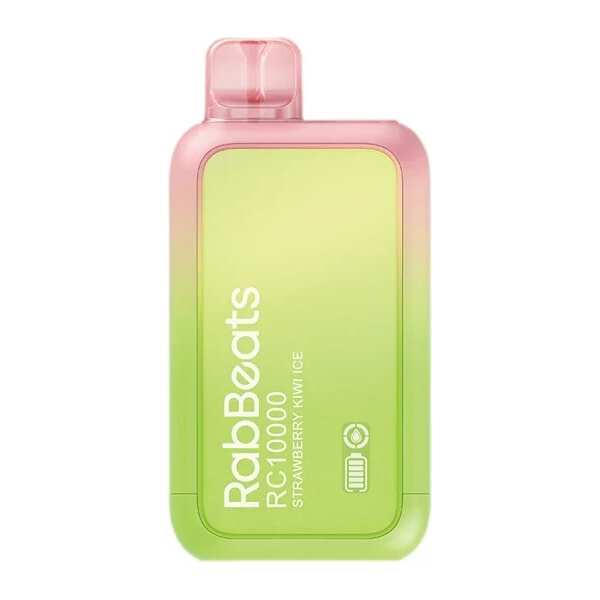 A 18ml Strawberry Kiwi Ice RabBeats RC10000 e-liquid vape by Vape4Less.