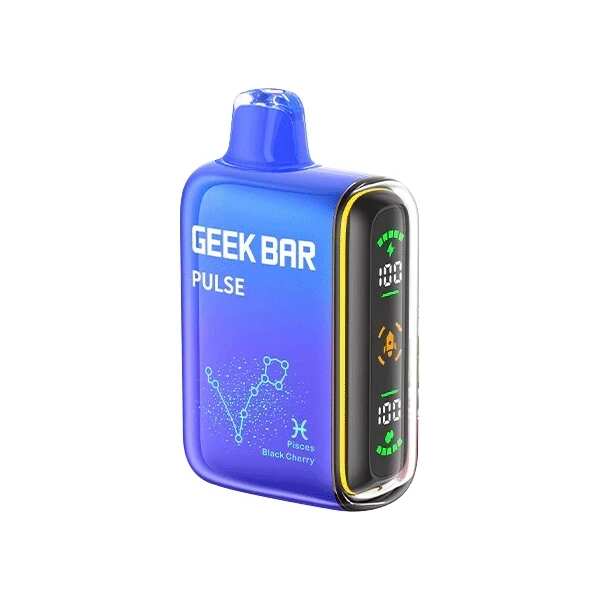A 16ml Black Cherry Geek Bar Pulse by Vape4Less.