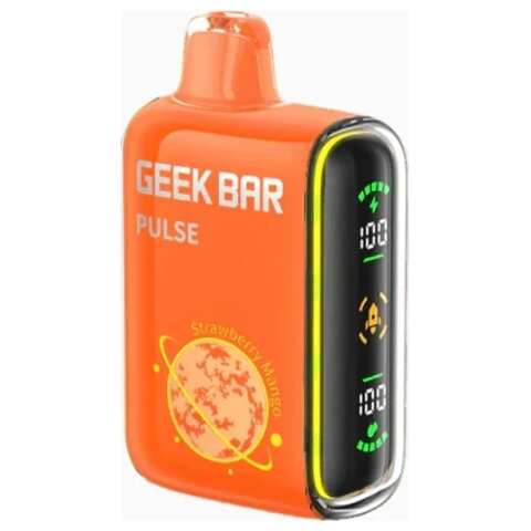 A 16ml Strawberry Mango Geek Bar Pulse by Vape4Less.