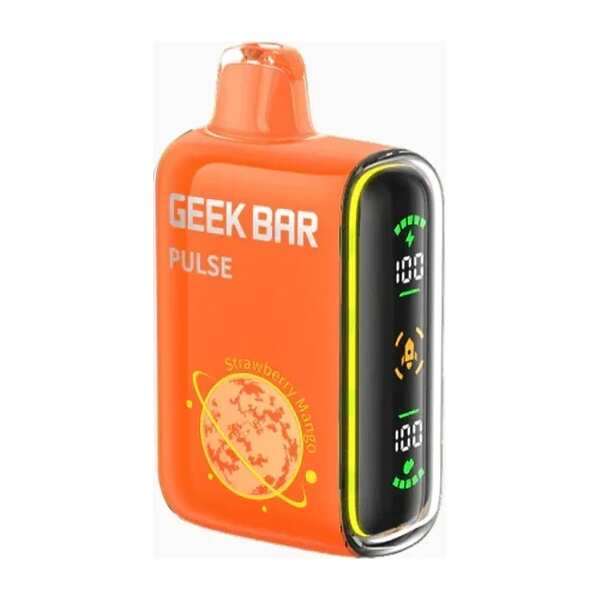 A 16ml Strawberry Mango Geek Bar Pulse by Vape4Less.