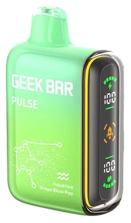 A 16ml Grape Blow Pop Geek Bar Pulse by Vape4Less.