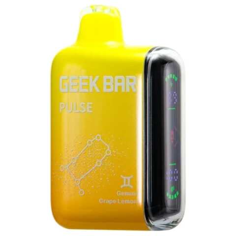 A 16ml Grape Lemon Geek Bar Pulse by Vape4Less.