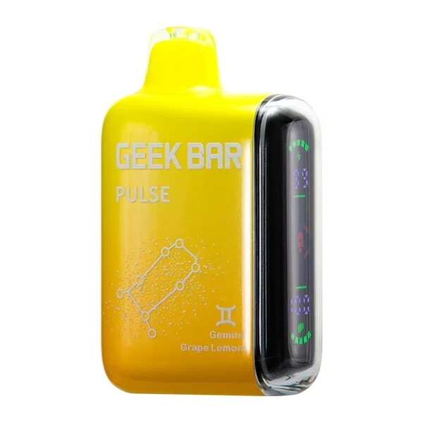 A 16ml Grape Lemon Geek Bar Pulse by Vape4Less.