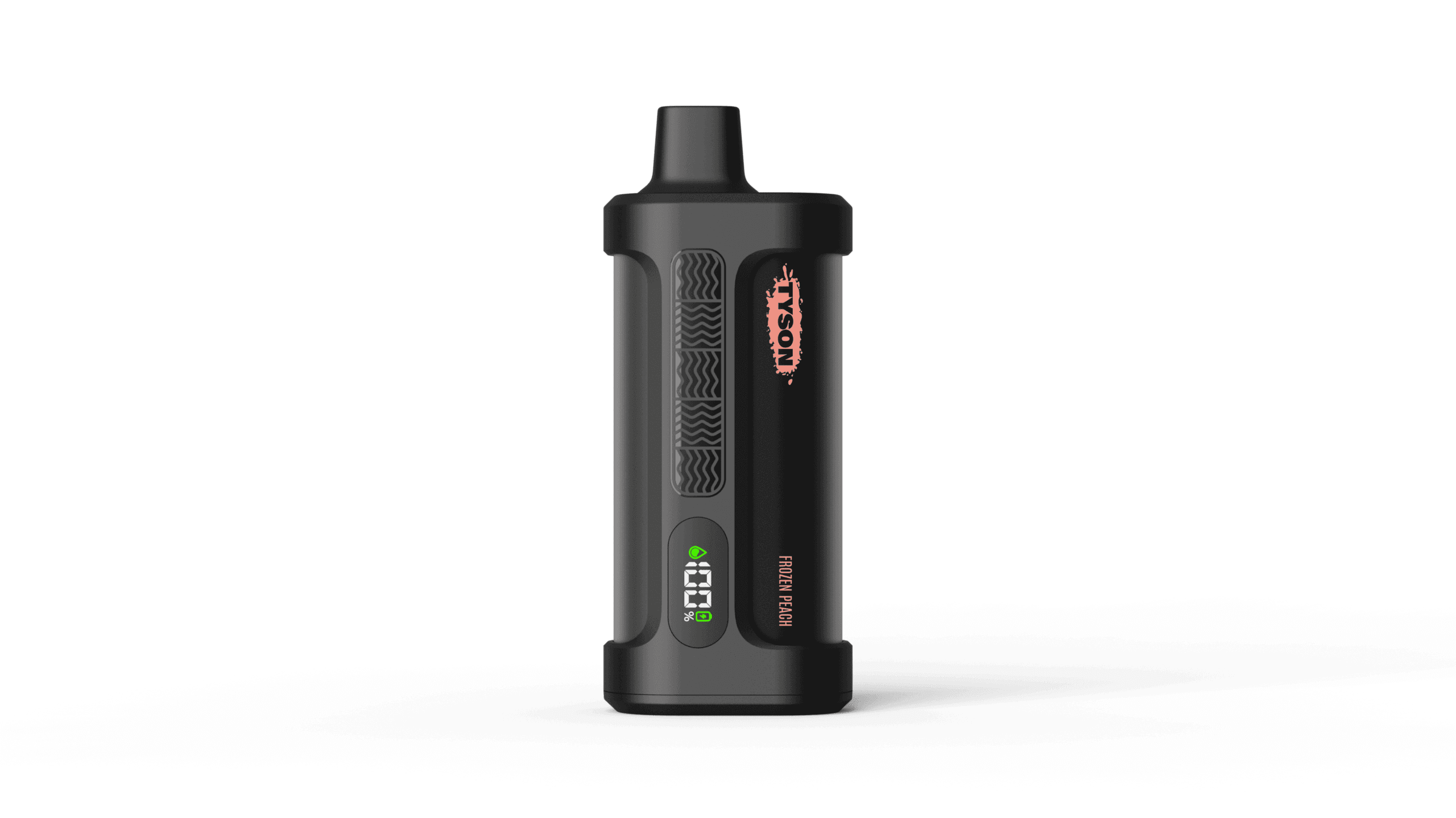 A 14ml Frozen Peach Tyson Iron Mike 15000 by Vape4Less.
