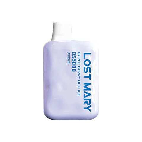 A Triple Berry Duo Ice Lost Mary OS5000 Zero Nic e-liquid vape by Vape4Less.