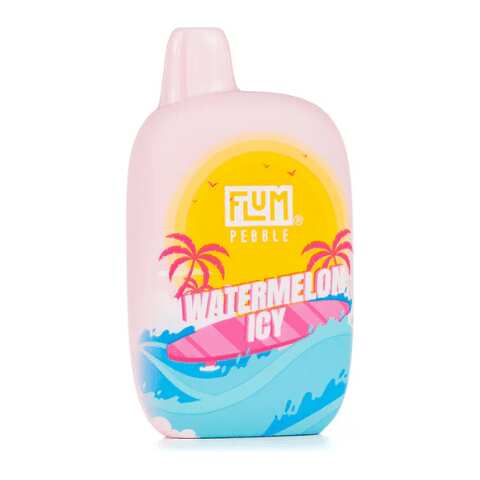 A Watermelon Icy (Summer Edition) Flum Pebble e-liquid vape by Vape4Less.
