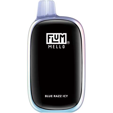 A 15ml Blue Razz Icy Flum Mello 20K e-liquid vape by Vape4Less.