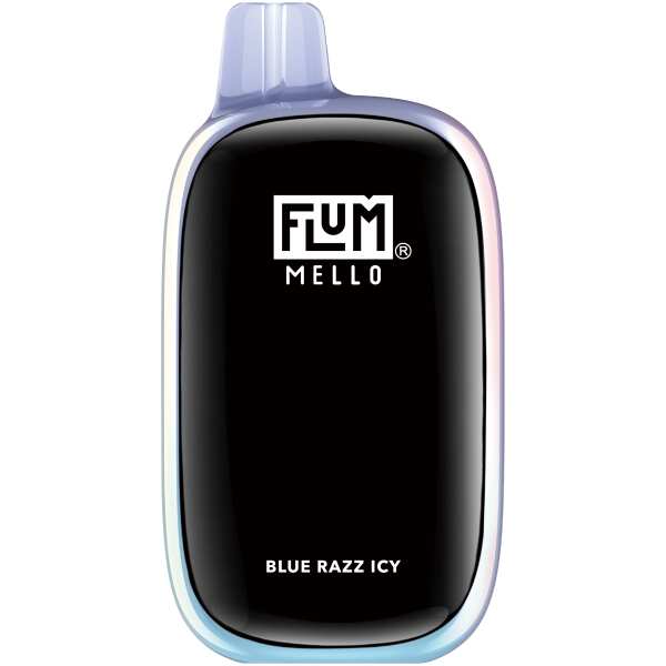 A 15ml Blue Razz Icy Flum Mello 20K e-liquid vape by Vape4Less.