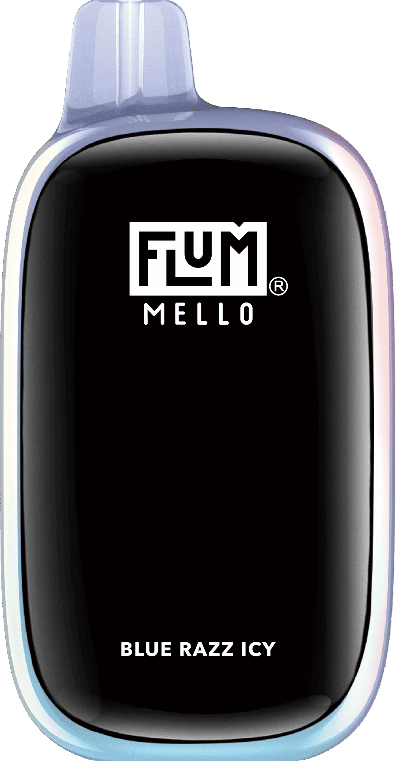 A 15ml Blue Razz Icy Flum Mello 20K e-liquid vape by Vape4Less.