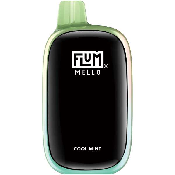 A 15ml Cool Mint Flum Mello 20K e-liquid vape by Vape4Less.