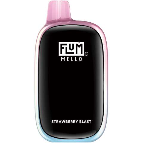 A 15ml Strawberry Blast Flum Mello 20K e-liquid vape by Vape4Less.