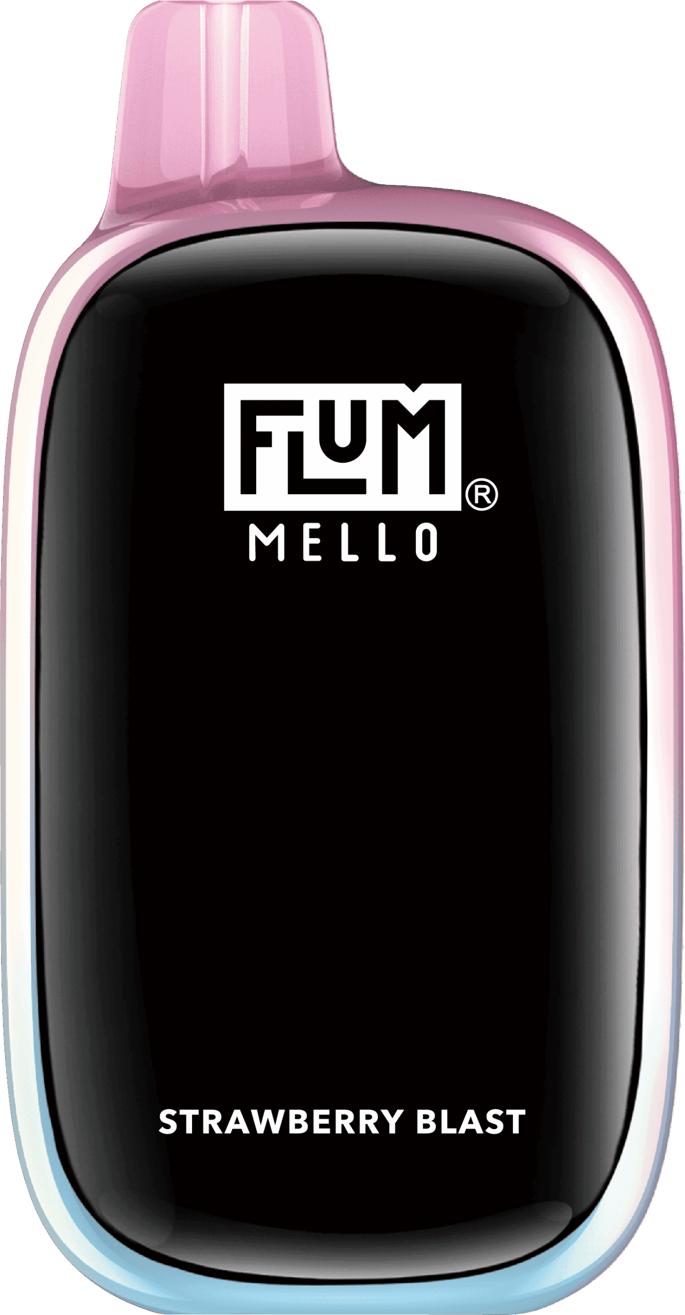 A 15ml Strawberry Blast Flum Mello 20K e-liquid vape by Vape4Less.