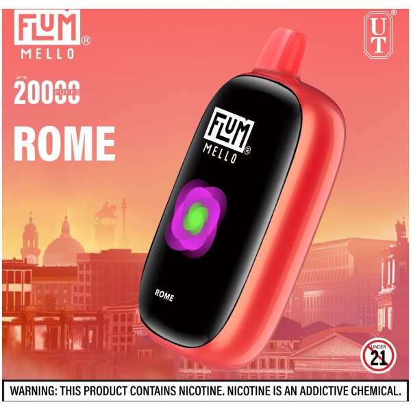 Flum Mello vape product advertisement