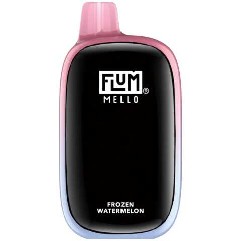 A 15ml Frozen Watermelon Flum Mello 20K e-liquid vape by Vape4Less.