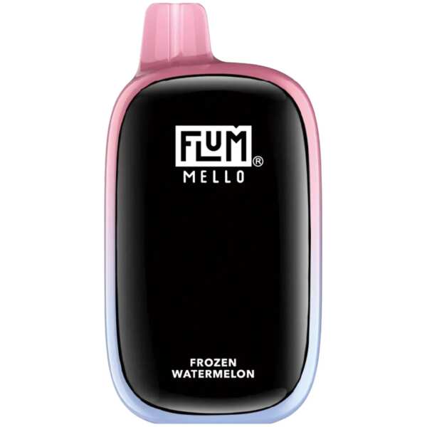 A 15ml Frozen Watermelon Flum Mello 20K e-liquid vape by Vape4Less.