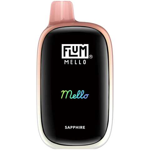 A 15ml Sapphire Flum Mello 20K e-liquid vape by Vape4Less.